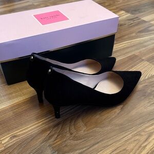 Kate Spade Black Suede Heels